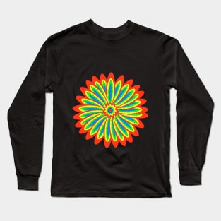 Psychedelic Flower Long Sleeve T-Shirt